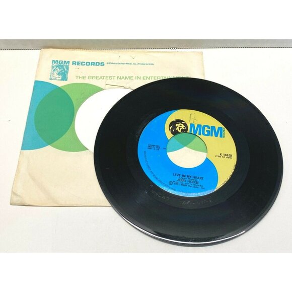 Jerry House Live in My Heart / Shes Just Being a Woman 45 Vinyl 70s Country MGM - Picture 3 of 6